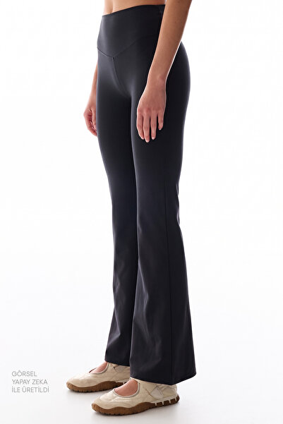Penti Siyah İspanyol Paça (Flare) Soft Feel Tayt