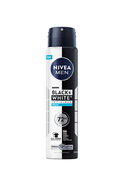 Nivea Men Men Black & White Invisible Fresh Antiperspirant Spray 48h, 250 ml