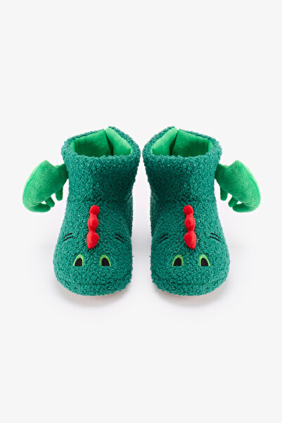 Penti Erkek Çocuk Yeşil Dragon Bot Dinozor Desenli