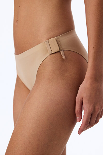 Penti Bej Easy Open Düşük Bel Slip Külot