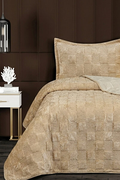 GOLDROOM RANYA KADİFE ÇİFT KİŞİLİK YATAK ÖRTÜSÜ