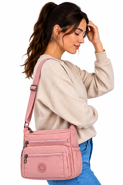 Bevitton Clinker Water Resistant Fabric Women's Shoulder Bag 4100 Claret Red