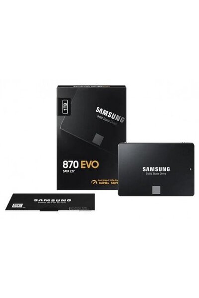Samsung 870 EVO 560/530MB/S MZ-77E1T0BW SATA3 2.5" SSD 1TB HARDDISK