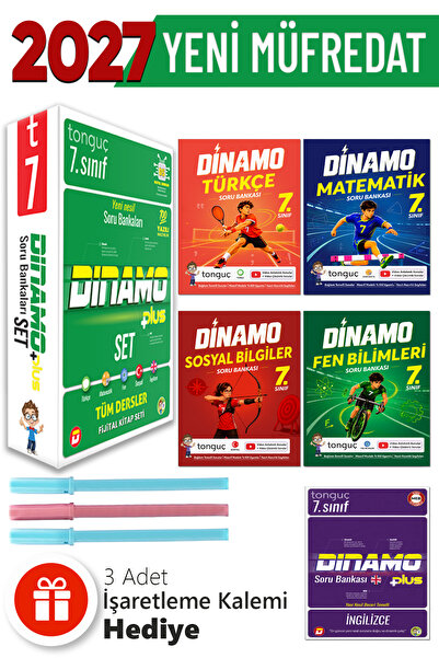 Tonguç Yayınları 7. Sınıf Dinamo Plus Tüm Dersler Soru Bankası Set Hediyeli
