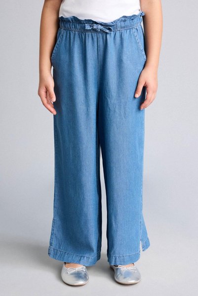 DeFacto Culotte Fit Comfortable and Airy Short Wide Leg Jean Pants Girls G0252A826Sm