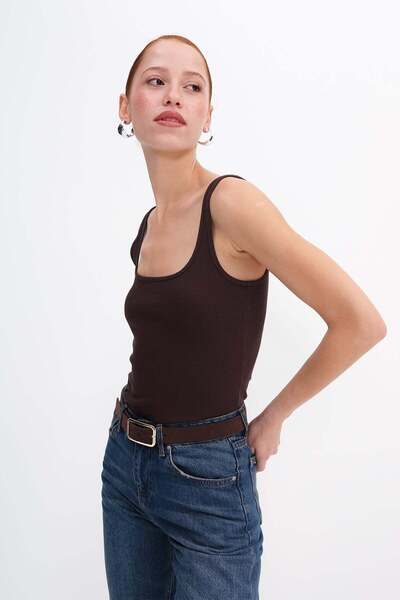 Addax Thick Strap Basic Tank Top A13404-J5