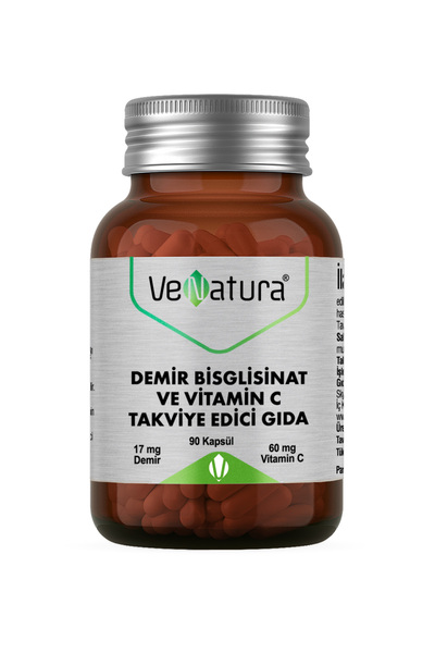 VeNatura Demir Bisglisinat ve Vitamin C 90 Kapsül