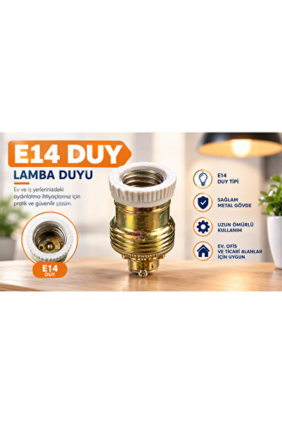 Eski tip duy Bronz duy E14 duy uyumlu