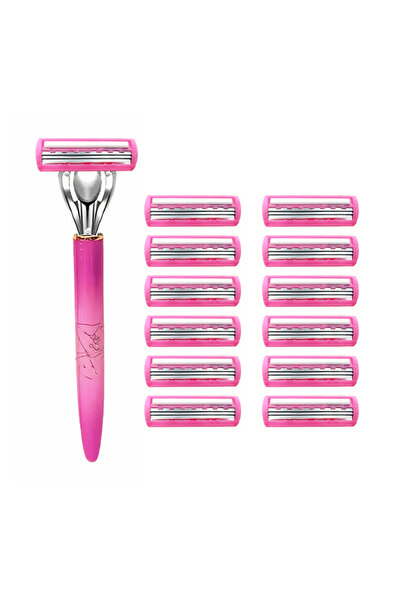 Choice 1 handle 12 blades Women's Body Hair Bikini 3-Layer Safety Razor Blade...