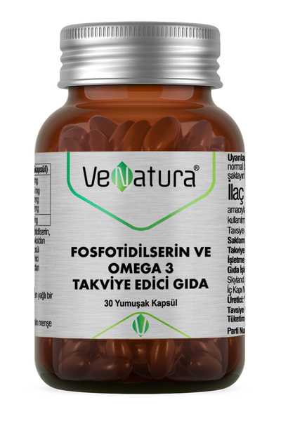 VeNatura Fosfotidilserin ve Omega 3 İçeren Takviye Edici Gıda 30 Kapsül