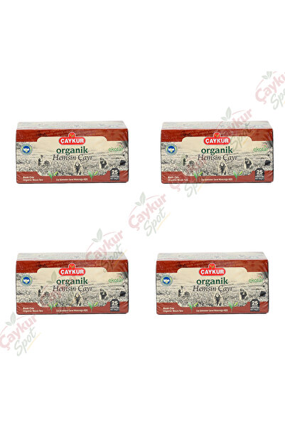 Çaykur ORGANİK HEMŞİN BARDAK POŞET 50 GR X 4 ADET KUTU İÇİ 25'Lİ EKOTAR SERTİ...
