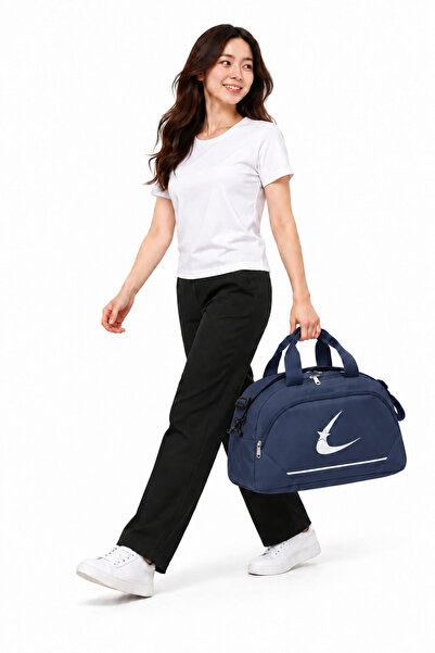 Bevitton Large Navy Blue Travel Fitness and Sports Bag with Two Compartments ...