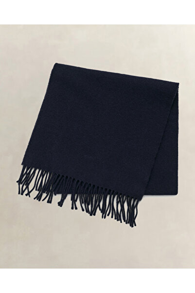 Gant Unisex Lacivert Logolu Atkı
