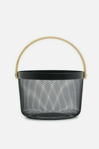 AKSWSUAR Round metal basket