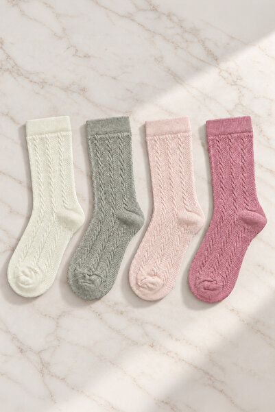 Defne Baby Kız Çocuk Premium Pamuklu Basic Soket Çorap Seti