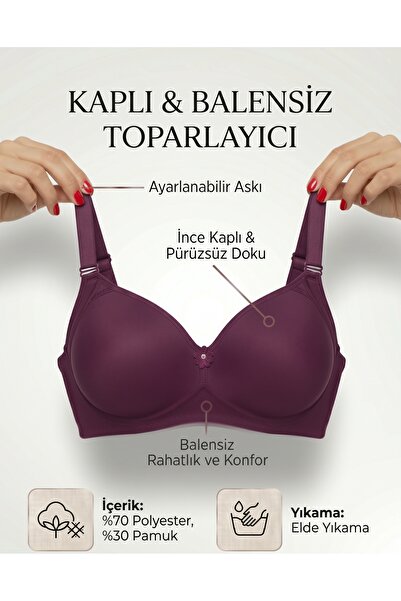 Ebru Kaplı Balensiz Toparlayıcı Sütyen