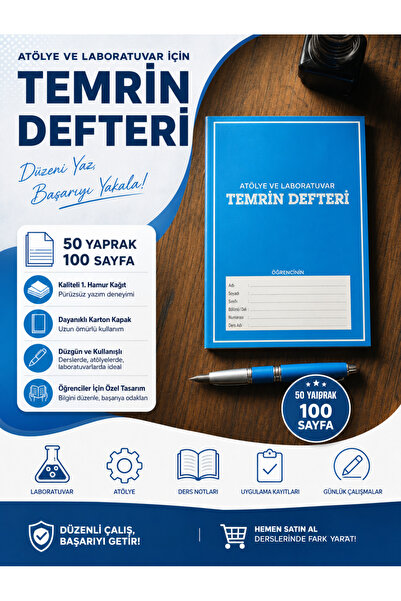 online shopping dsg store Atölye ve Laboratuvar Temrin Defteri 50 Yaprak 100 ...