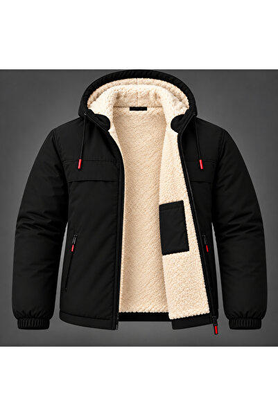 BOYS MANS Men's Jacket Winter Fur Coat