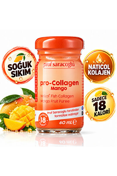 prof saracoğlu Pro Collagen Mango 12'li (12 X 60 ML) | Sıvı Kolajen | Takviye...