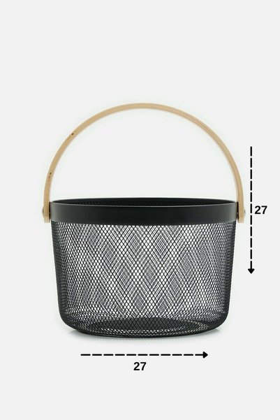 AKSWSUAR Round metal basket