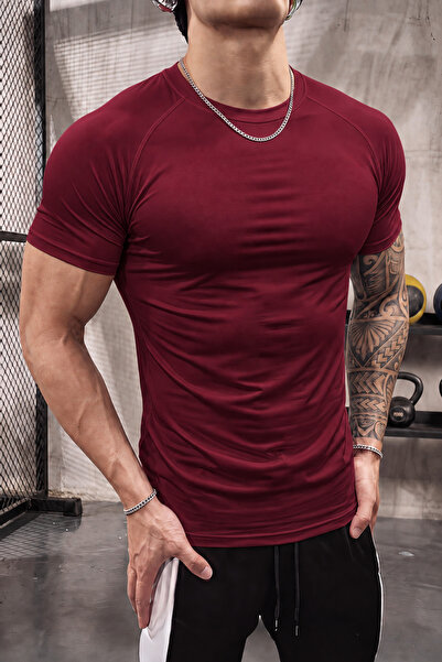 GENIUS STORE Erkek Dalgıç Kumaş Compression Spor Tişört Muscle Body Fit Gym A...