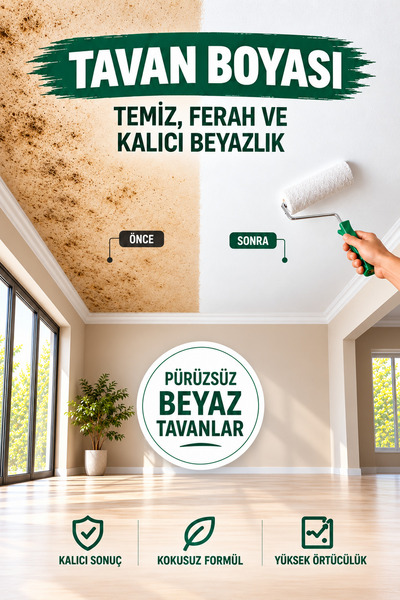 NY Trend Özel Tavan Boyası – Su Bazlı Akrilik, Mat ve Yüksek Örtücülük