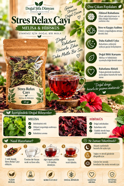 DogalSifaDünyası Stres Çayı Relax 35 gr