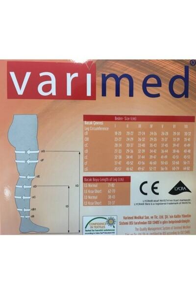 Varimed 7231 Ccl2 23-32mmhg Diz Üstü Çorabı Kapalı Burun