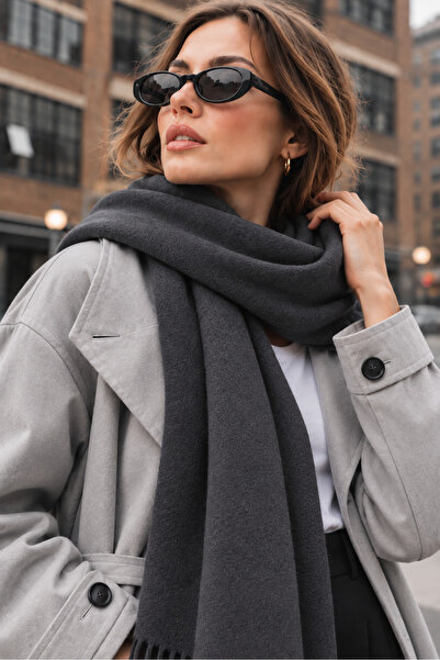 nisaNCa Soft Feel Women's Scarf – Soft Textured Wide Oversized Tassel Shoulder Shawl