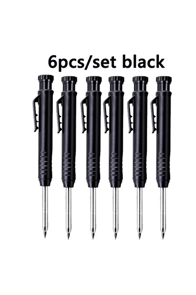 Choice5 6pcs black 6Pcs Engineering Drawing Woodworking Marking Mechanical Pe...