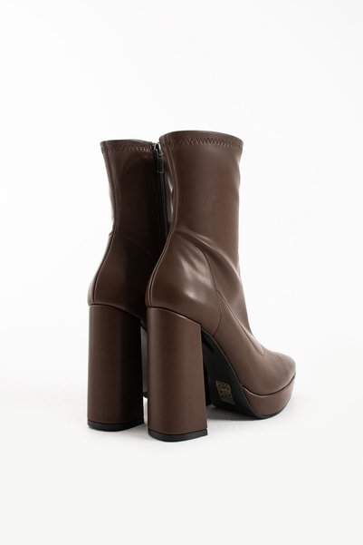 FOLLİNİ Women's Stretch Boots Brown