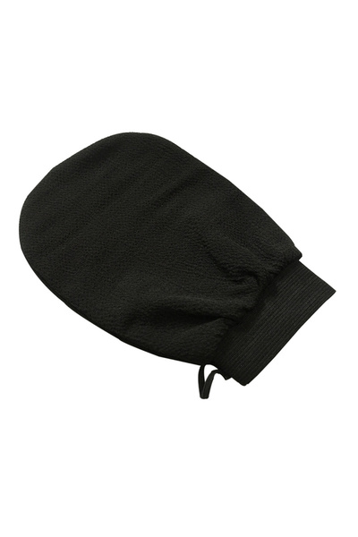 Choice black Single Piece Black Exfoliating Glove with Medium Grit, Single-La...