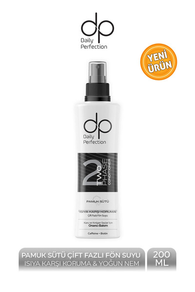 dp Daily Perfection Çift Fazlı Fön Suyu Pamuk Sütü 200 ml Isıya Karşı Koruma ...