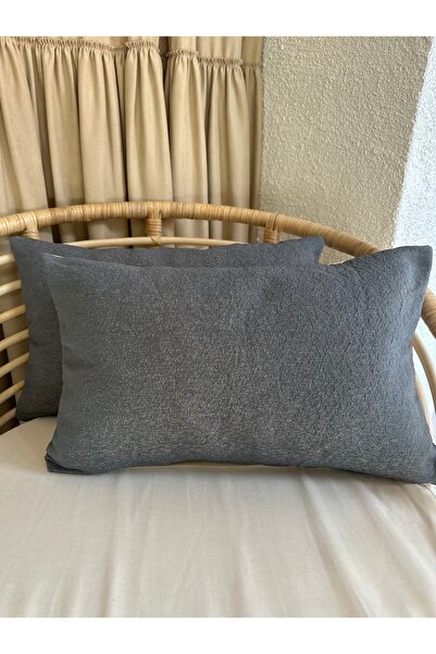 Decamor home 2-Pack Blue Gold Detailed Living Room Throw Pillow Cover Pattern6