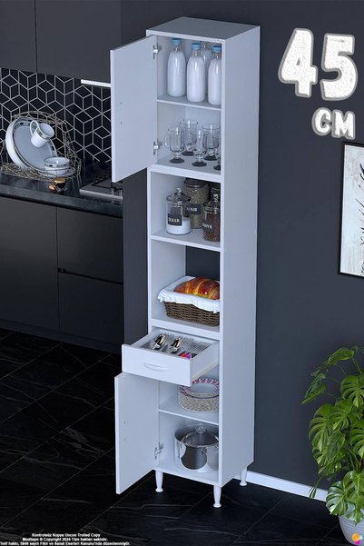 Eliusta Bengi 45 cm Organizer Mutfak Dolabı - Kahve Makinası Mutfak Robotu St...