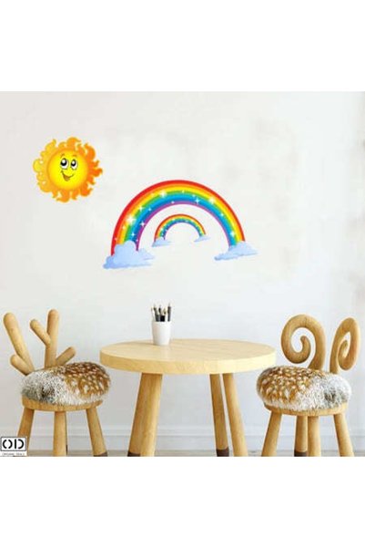 ORIGINAL DEALS Autocolant decorativ de perete, autoadeziv, curcubee cu soare ...