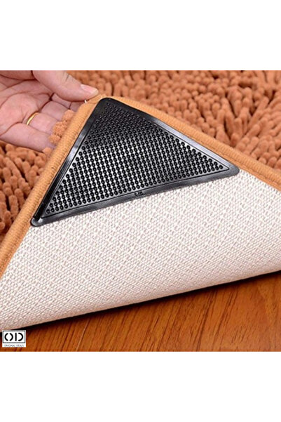 ORIGINAL DEALS Set of 4 Anti-Slip Rubber Triangles with Adhesive for Carpet F...