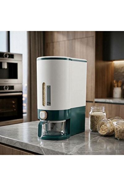 Aiwanto Rice Storage Dispenser White/Grey 12kg
