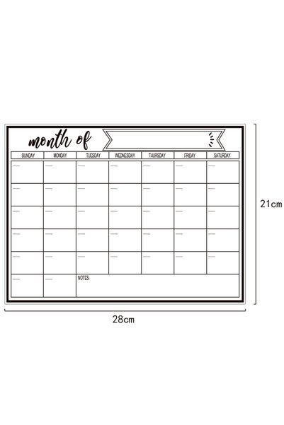 Choice 1PCS 1 piece refrigerator calendar magnetic dry erase calendar whitebo...