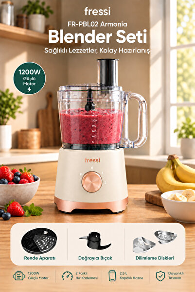 Fressi Blender Seti Mutfak Robotu Salata Doğrayıcı