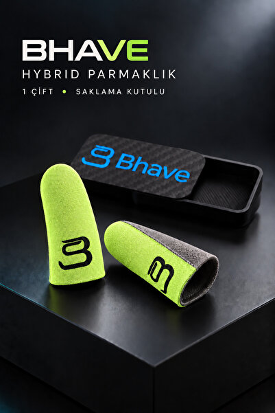 Bhave Hybrid Parmaklık-1 Çift-yeşil-pubg Parmak Eldiveni- Saklama Kutulu- Ter...