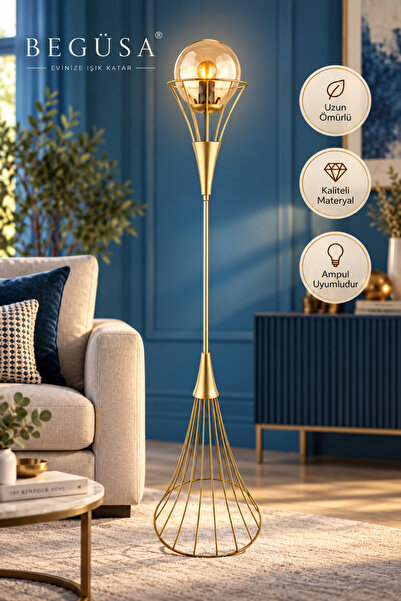 Begüsa Lapis Lambader Eskitme Bal Cam No:01, Modern Lambader, Dekoratif Ayakl...