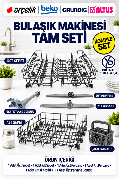 ÖZ BEYAZ EŞYA --ARÇELİK- 6220 - 6230 HT - 6233 - 6242 HIT Bulaşık Makinesi Al...