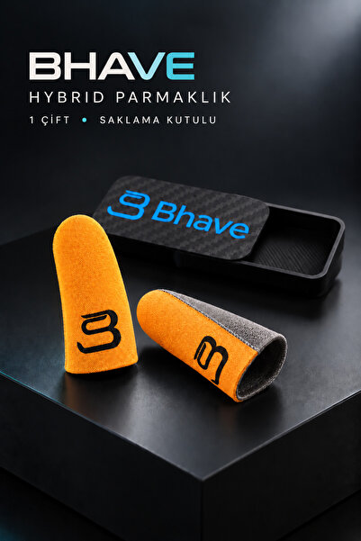 Bhave Hybrid Parmaklık-1 Çift-turuncu-pubg Parmak Eldiveni- Saklama Kutulu- T...