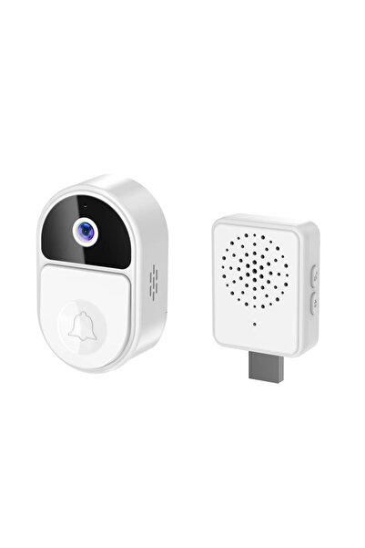 TUYAZIL İnterkom Kablosuz Kapı Zili (Bulut Depolama HD) Kamera - Cep Telefonu Sesli, Gece Görüş, Güvenlik - Akıllı Wi-Fi Kapı Zili