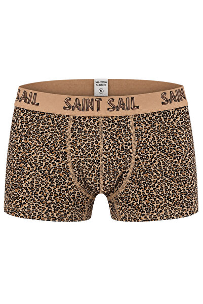 Saint Sail Wild Style Leopar Baskılı Özel Tasarım Erkek Boxer