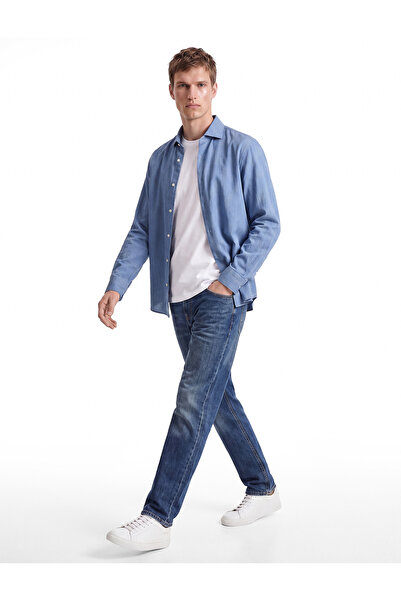 Koton Bol Kalıp Pamuklu Cepli Normal Bel Baggy Jean Pantolon