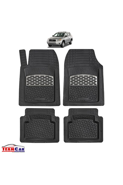 TEAMCAR Car Mats Tray Type Compatible with Toyota RAV4 (20062012) Carbon