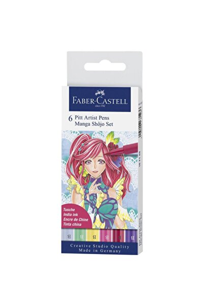 Faber Castell Pitt Artist Pen Manga Set 6 Shojo 2019 Faber-Castell
