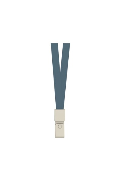 Deli Blue Textile Lanyard with PVC Clip 450x15mm 12 Pcs/Set